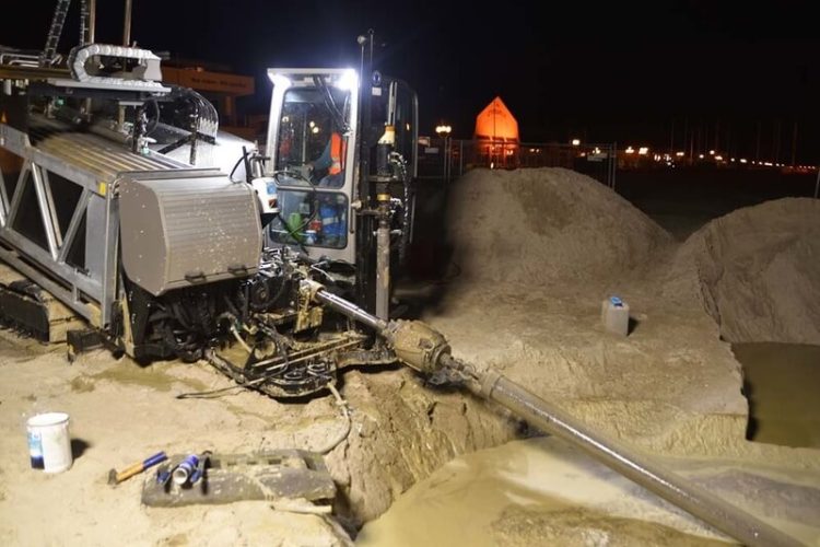 Construction of a seawater withdrawal point with the GRUNDODRILL 28NPLUS